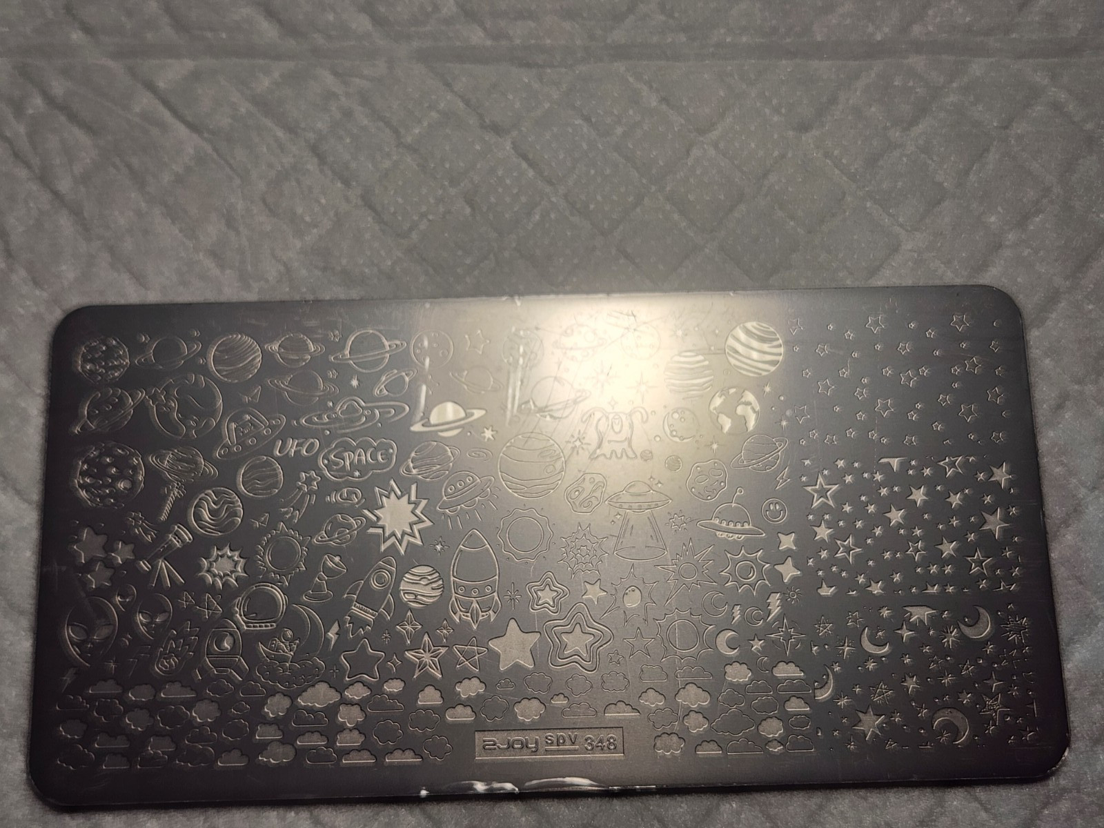 Nail Stamping Plate – Z-Joy SPV-348 Space, Planets, Stars, Astronomy – new