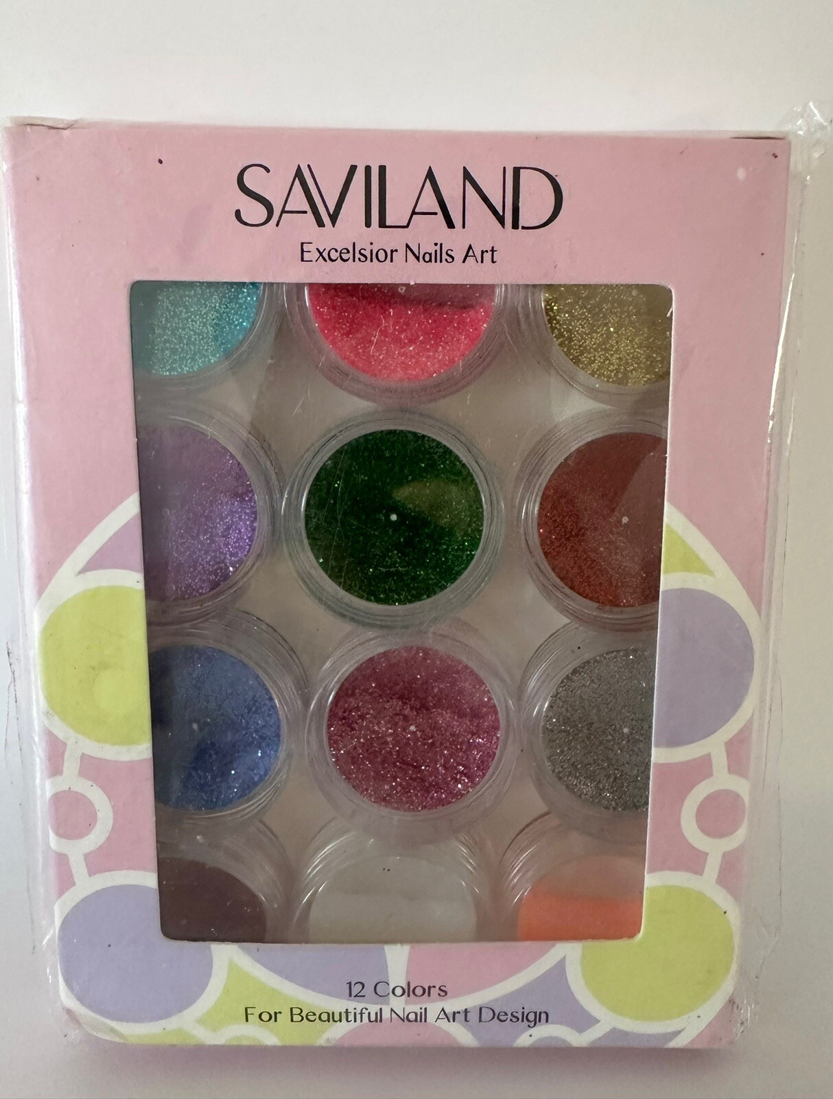 Saviland Excelsior Nails Art 12 Colors Glitter