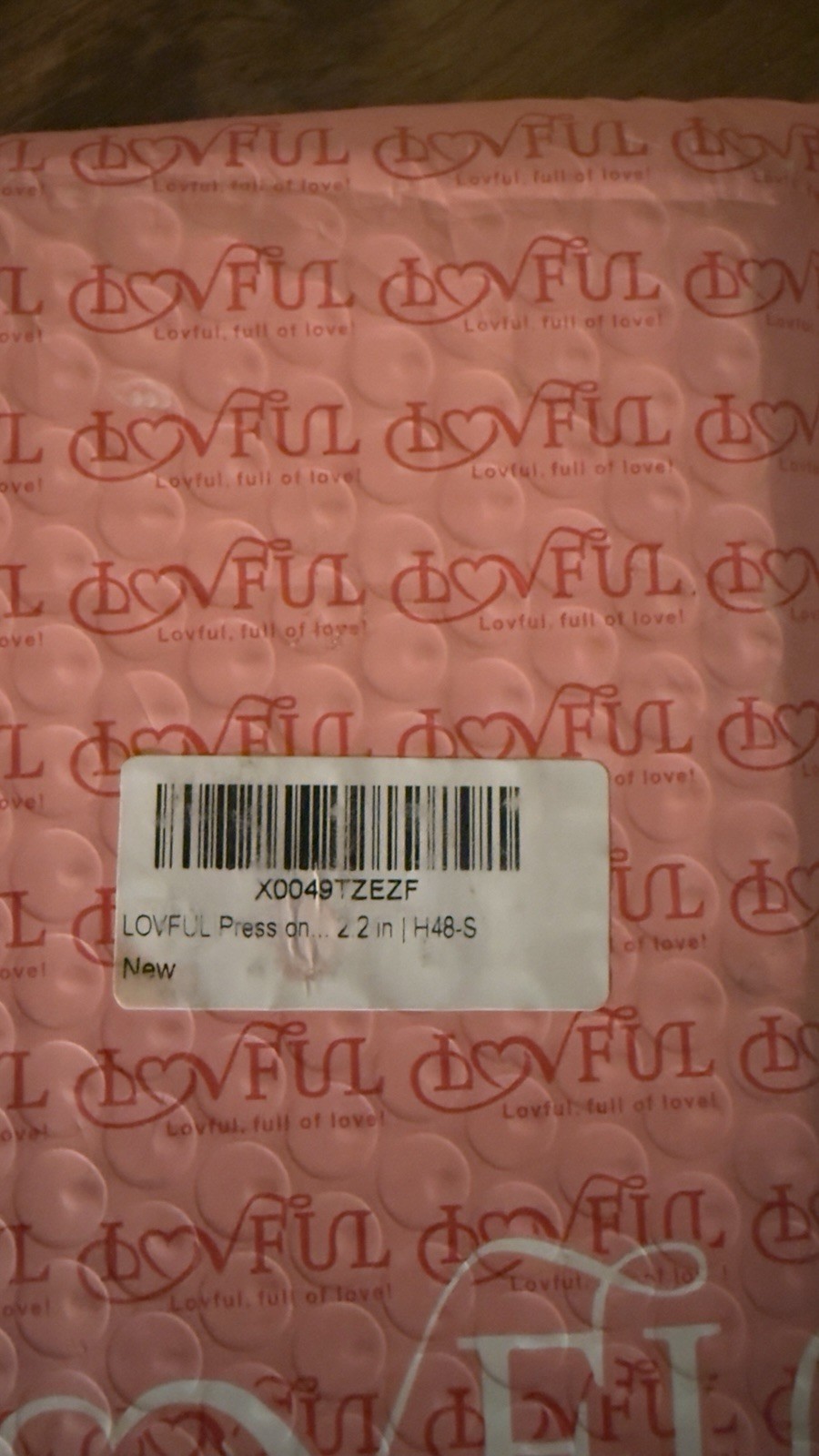 Lovful H27 Long Square Acrylic Press On Nails Size Med