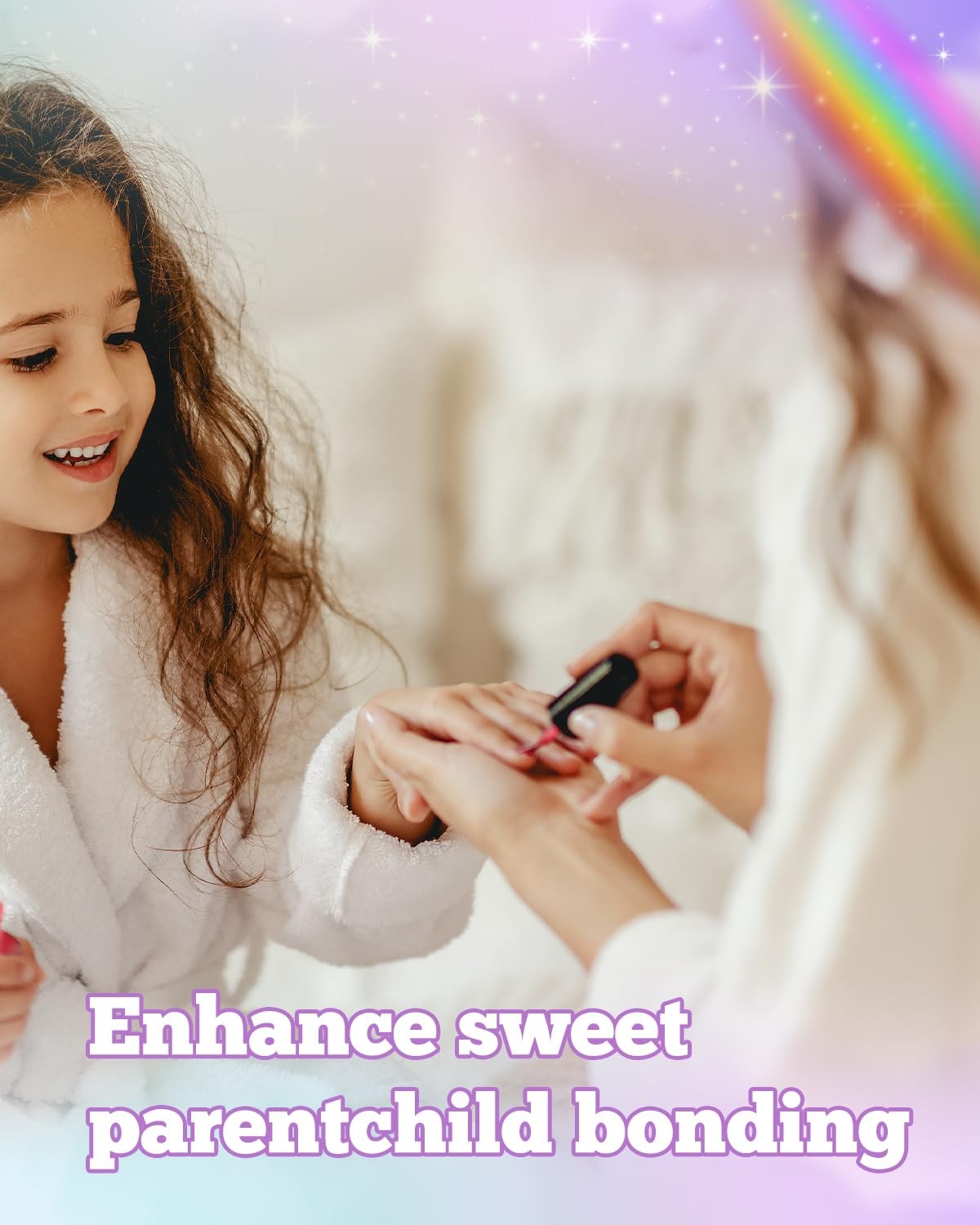 krofaue Nail Tips – Children Square Clear Press On Nails