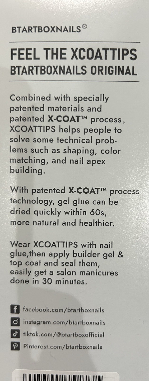 X Coat Tips French Tips Short 160pcs Quick-Drying BTMMA Material Short Square
