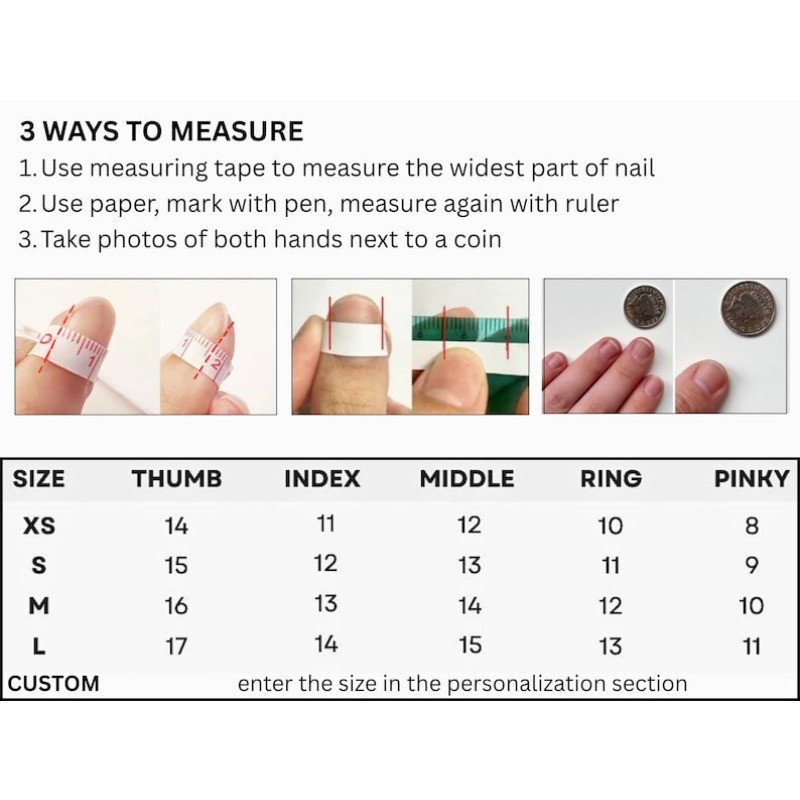 10-Press on Nails Flower Animal Print Metallic Square Nail Set Reusable Handmade
