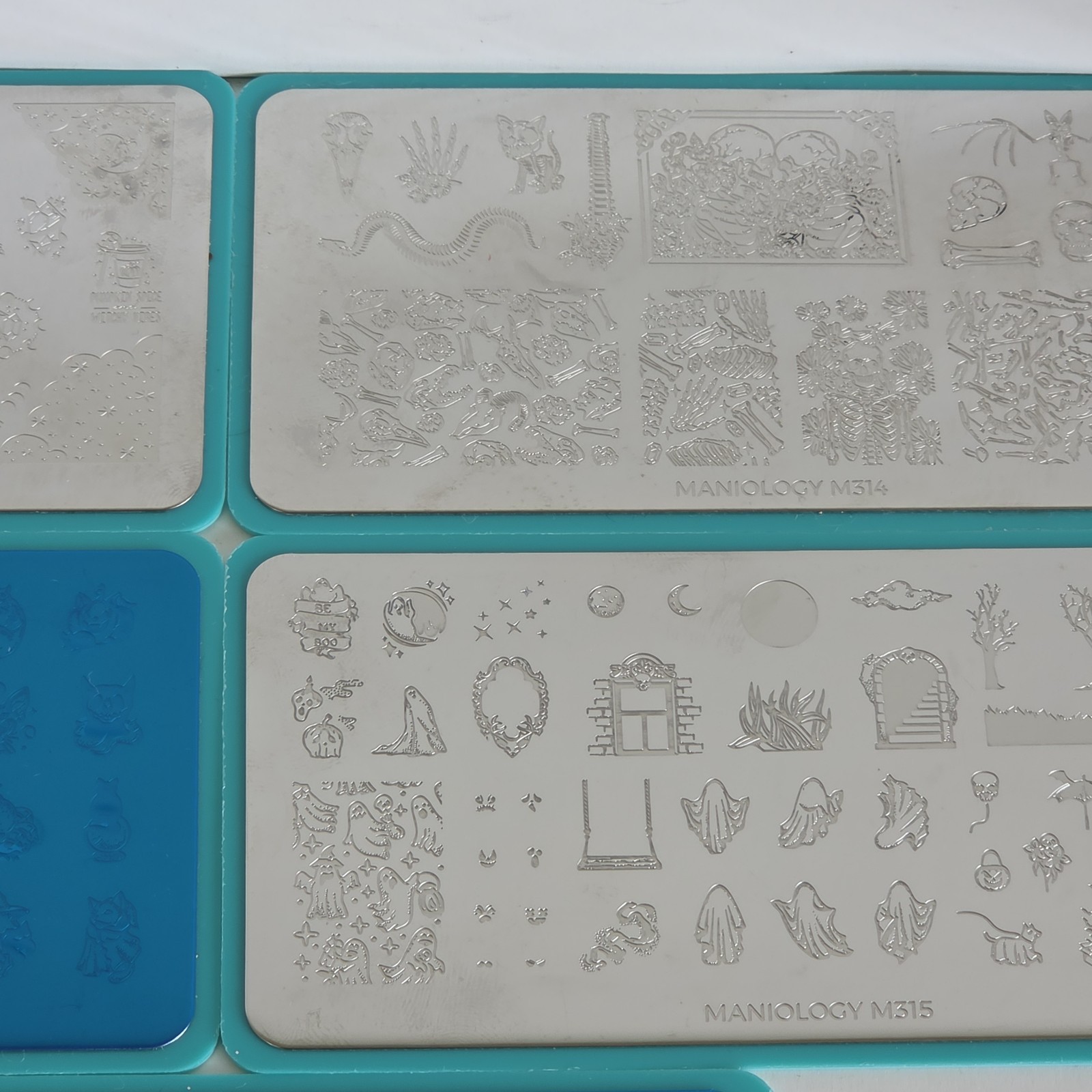 (5) Maniology M312, M313, M314, M315, M316 Nail Stamp Plates Lot Of 5 SEE PICS