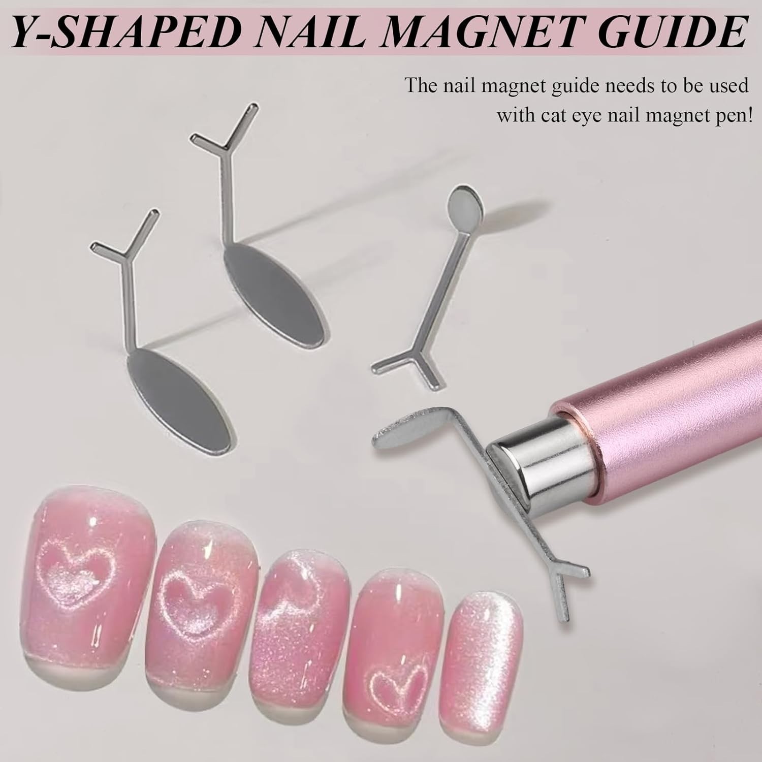 Complete Cat Eye Nail Magnet Set: Double-Head Tool & Flower Design for DIY Nails