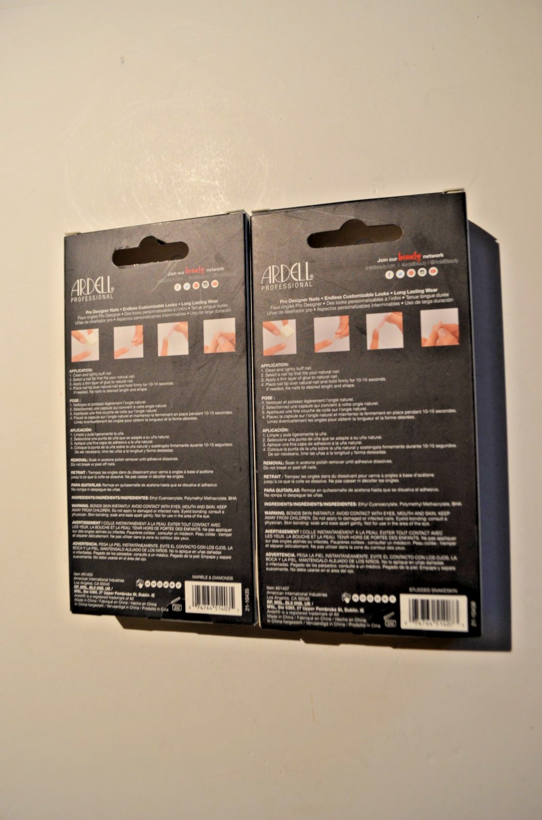 Ardell Profesional Nail Addict Premium False Nails Sets 2PK