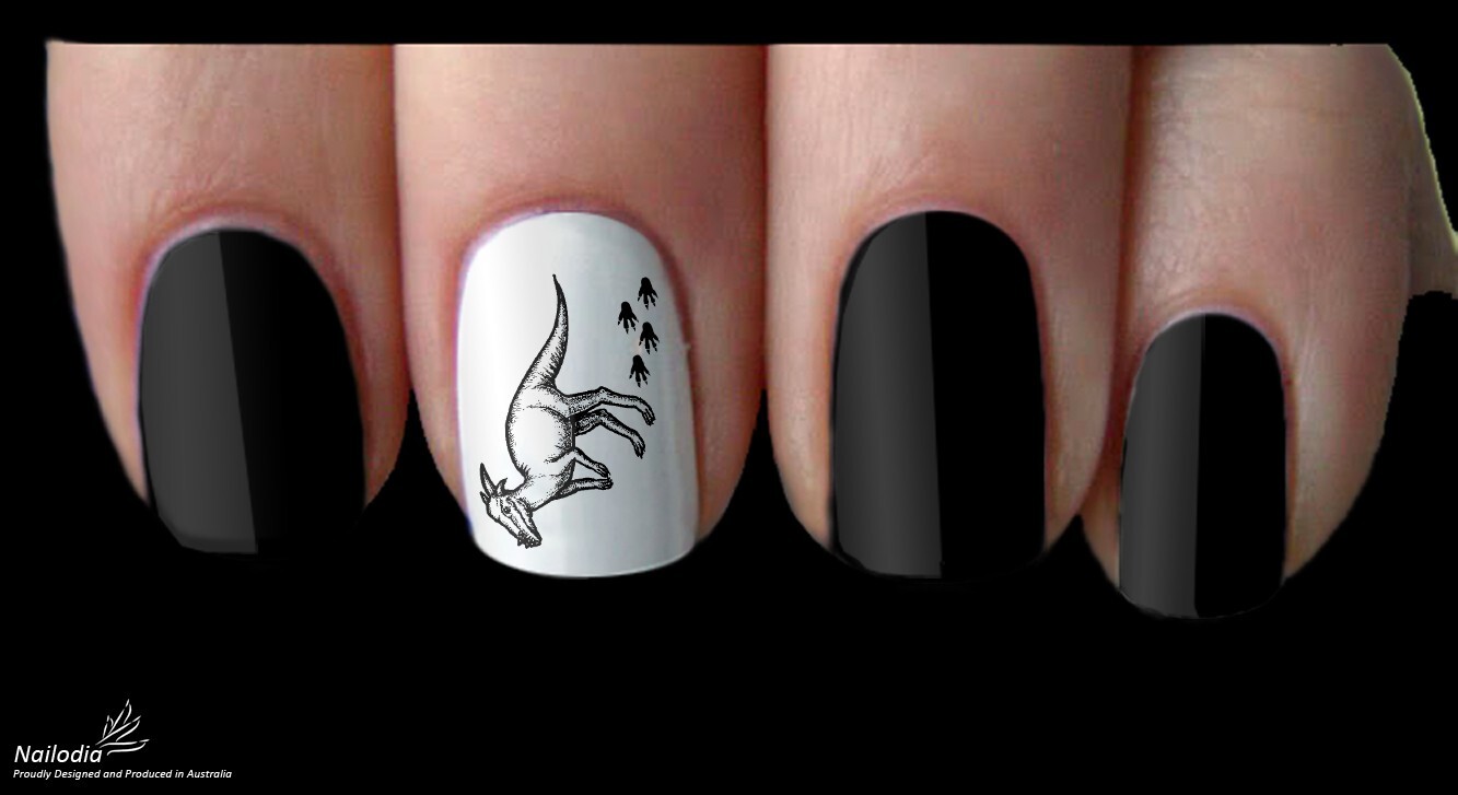 Dinosaur T-Rex Nail Art Decal Sticker Water Transfer Slider – Jurassic Theme