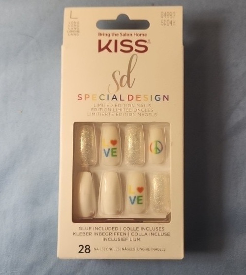 Kiss Special Design Limited Edition Just Love Pride False Nails – 28ct.