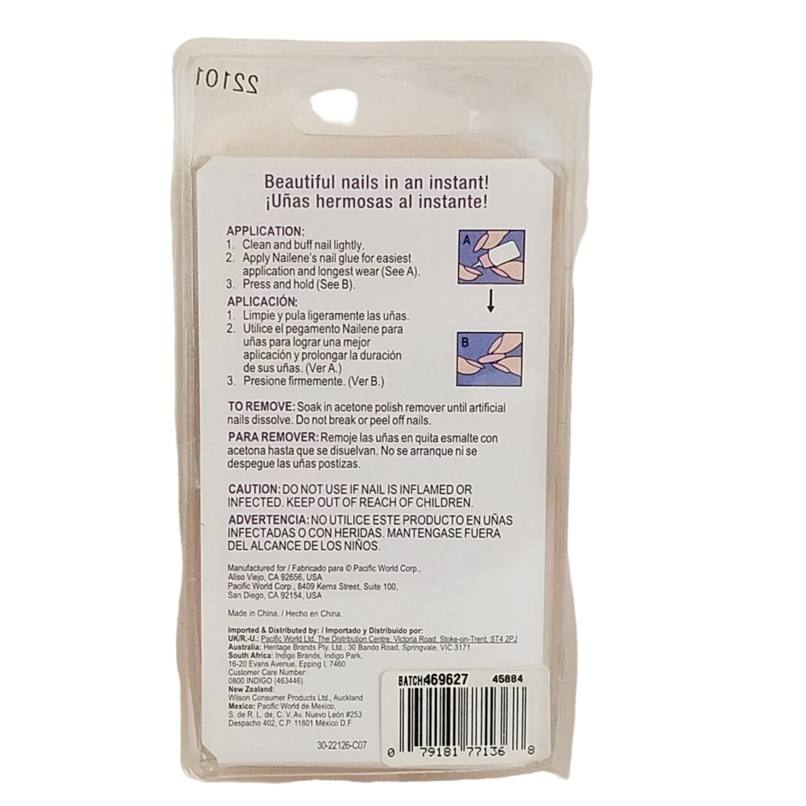 Nailene DAILY WEAR NATURALS Active Length Salon Quality 24 Nails 22101