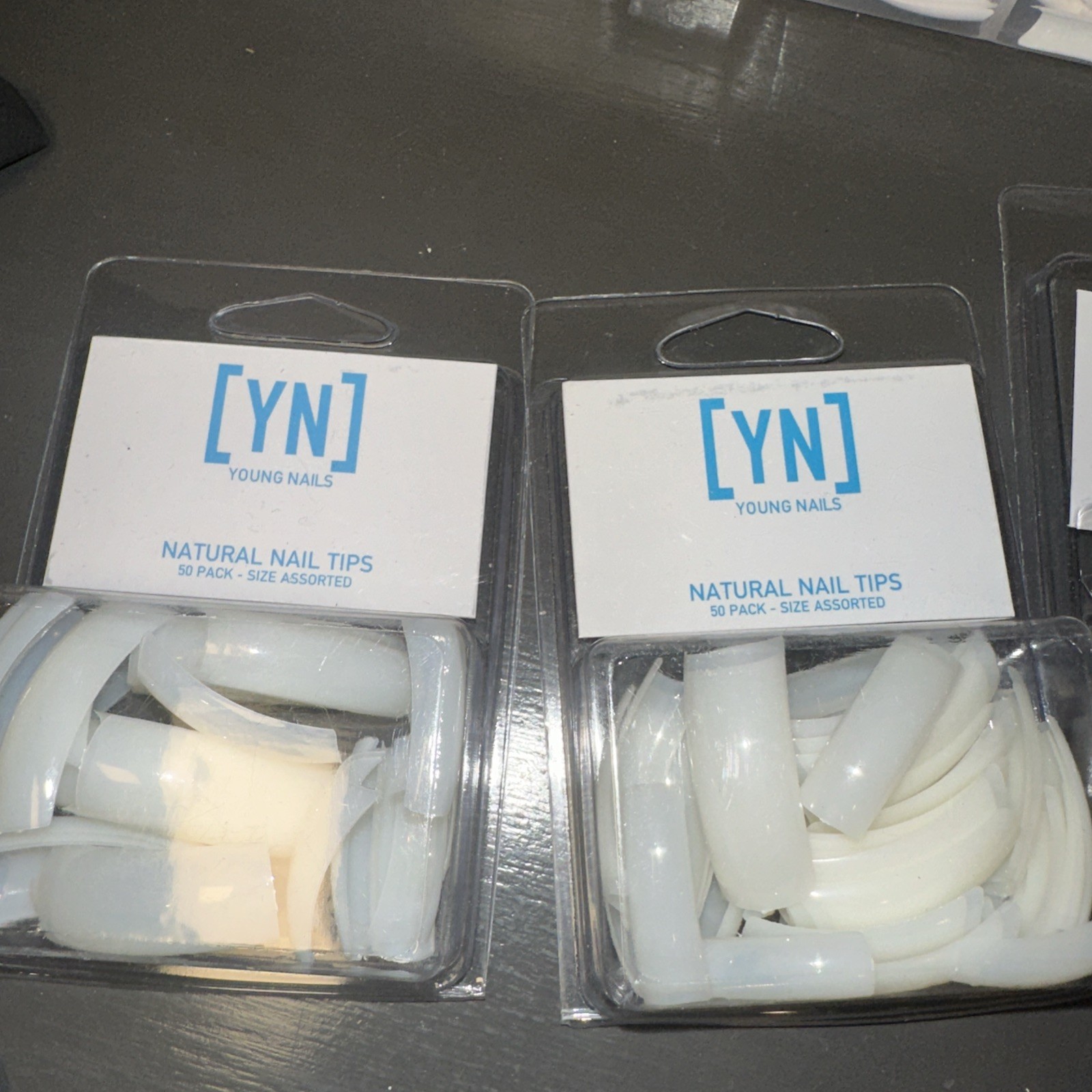 Lot Of Nail Tips C Curve, Natural And Clear, Sanding Bands M, Silk Wrap Strips