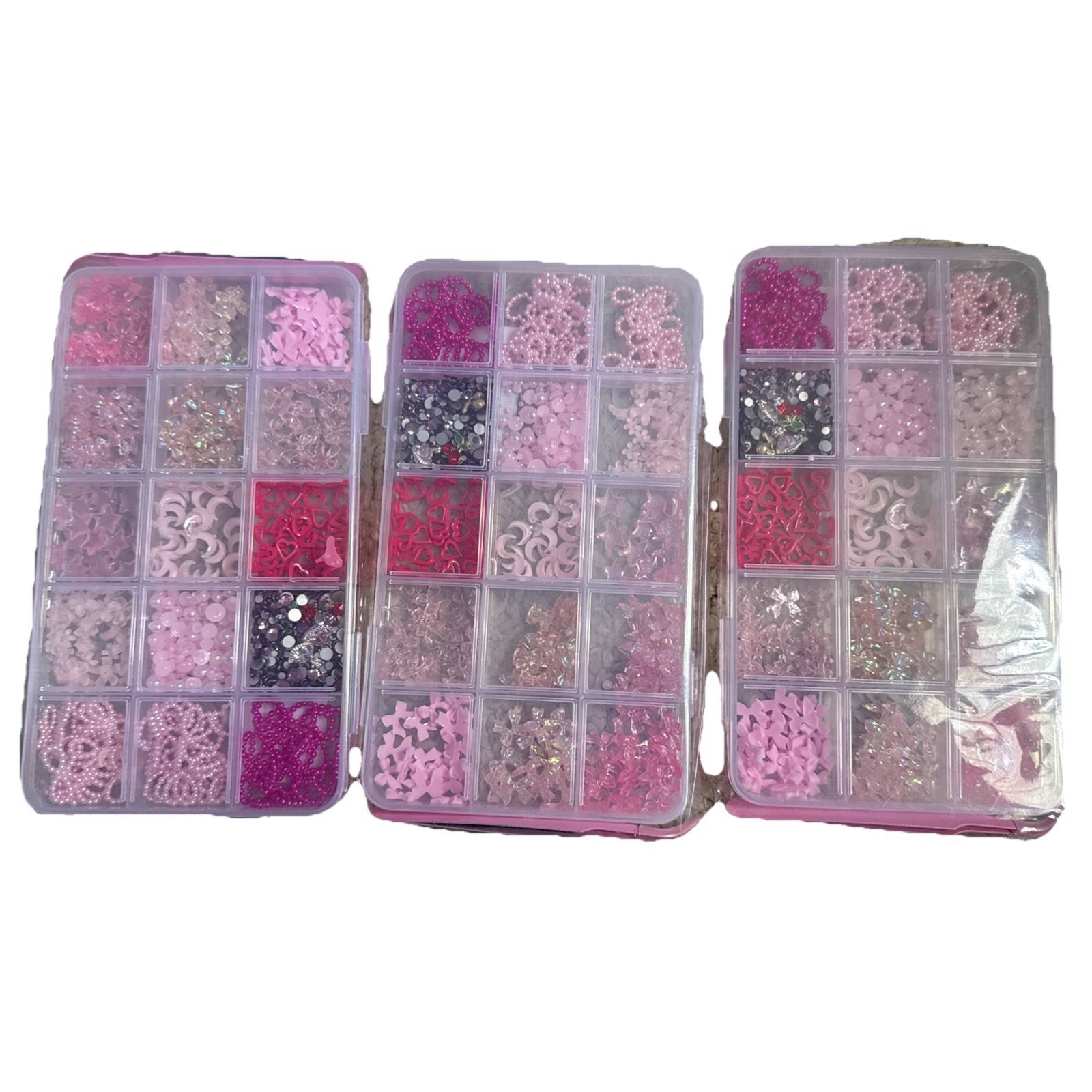 3000 Nail Charms Pieces Multi Shape New