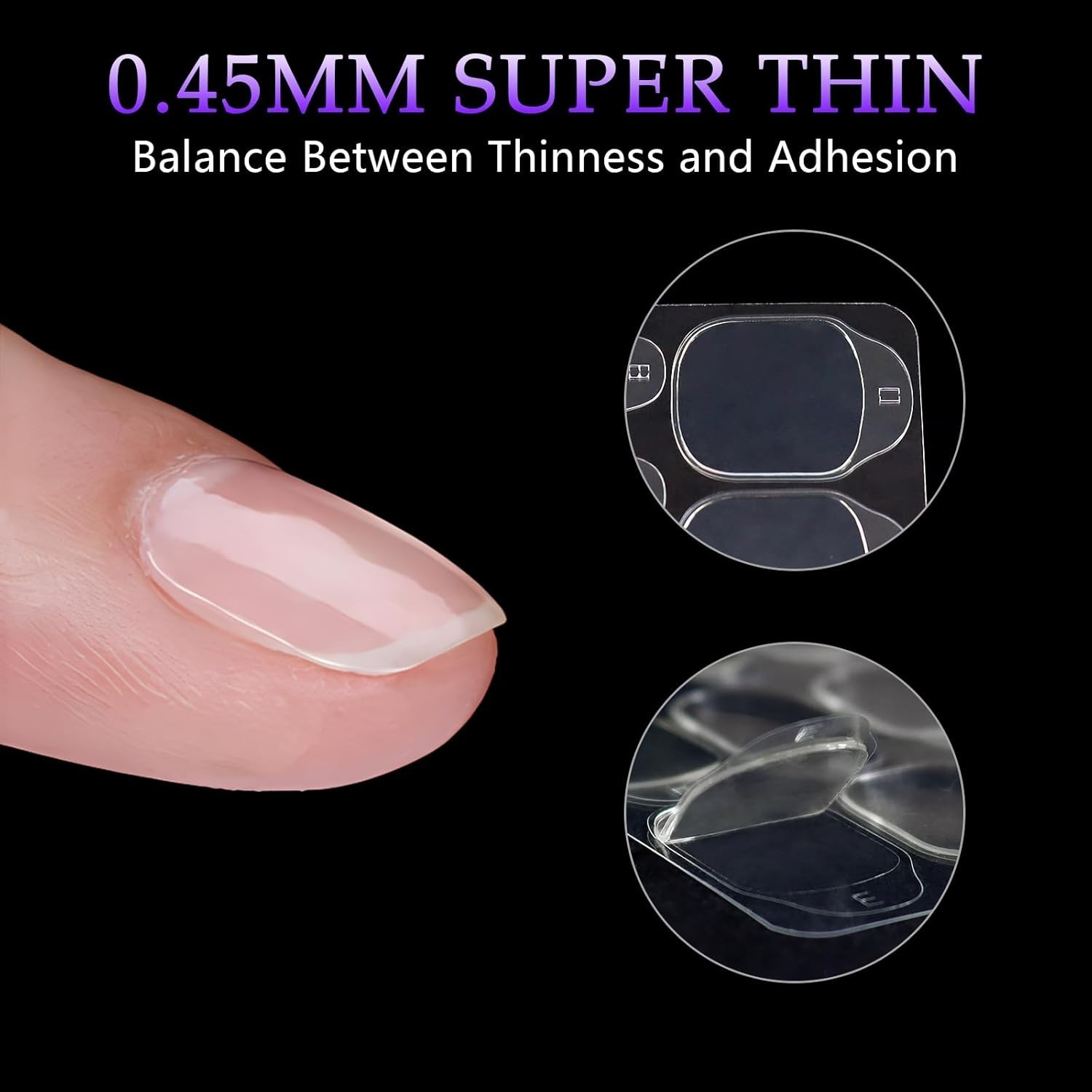 300 Pcs Eco-Friendly Nail Adhesive Tabs – Easy Application for All Sizes