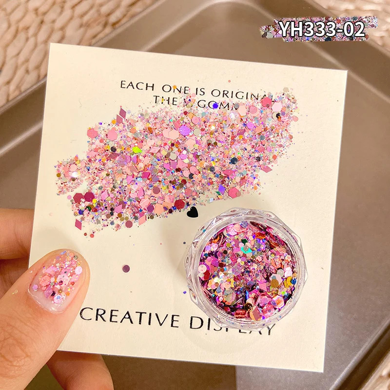 Flashing Gradient Nail Glitter