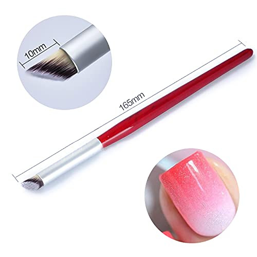 5Pcs Ombre Nail Brush Wooden Nail Ombre Brush Acrylic Nail Art Brushes Nail