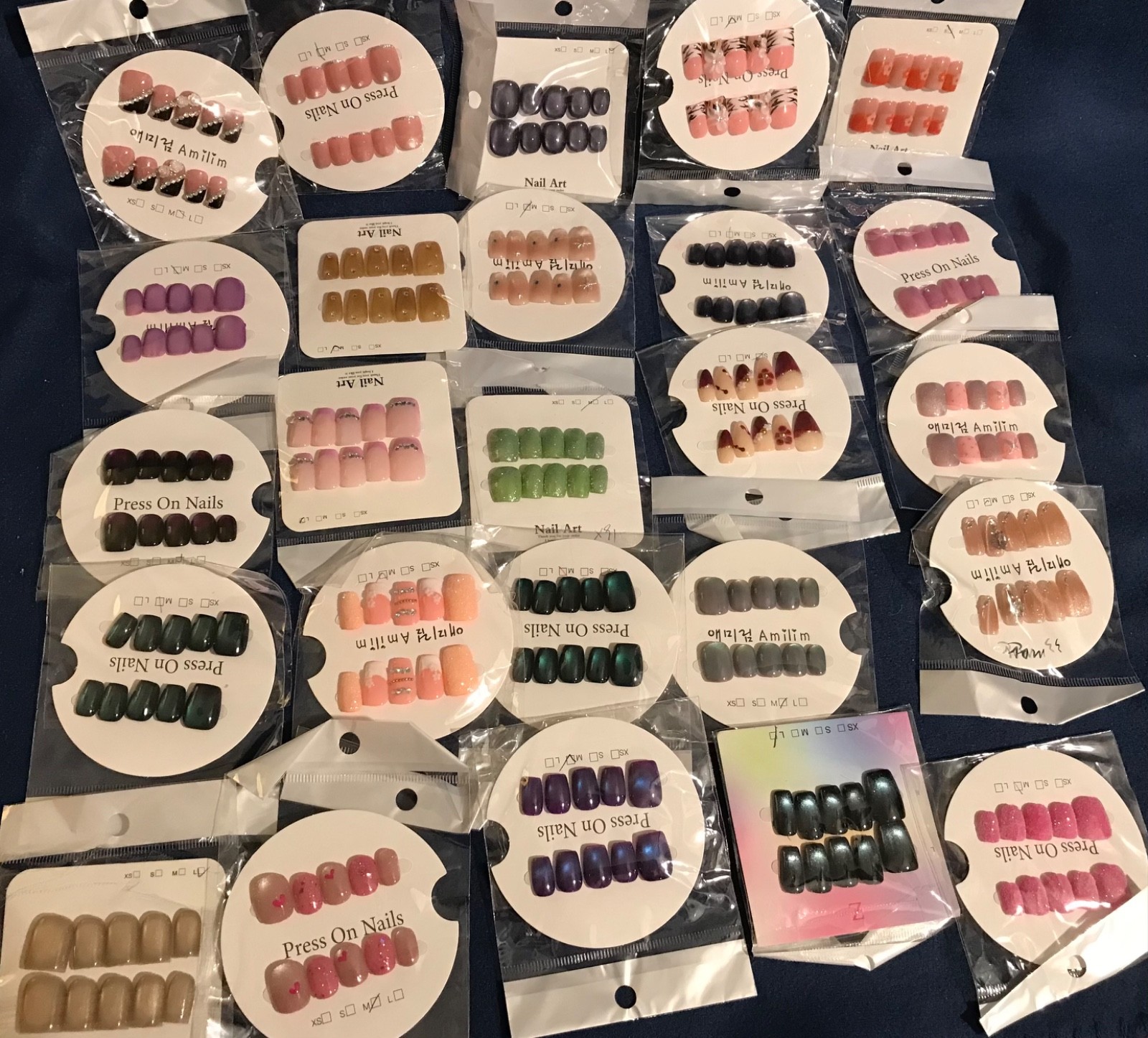 NEW Lot of Press-On Nails Sets, 44 Sets
