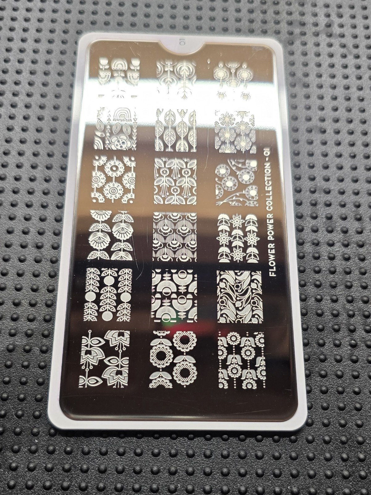 MoYou London Flower Power 01 Nail Stamp Plate Floral Leaf Vine Garden Rainforest