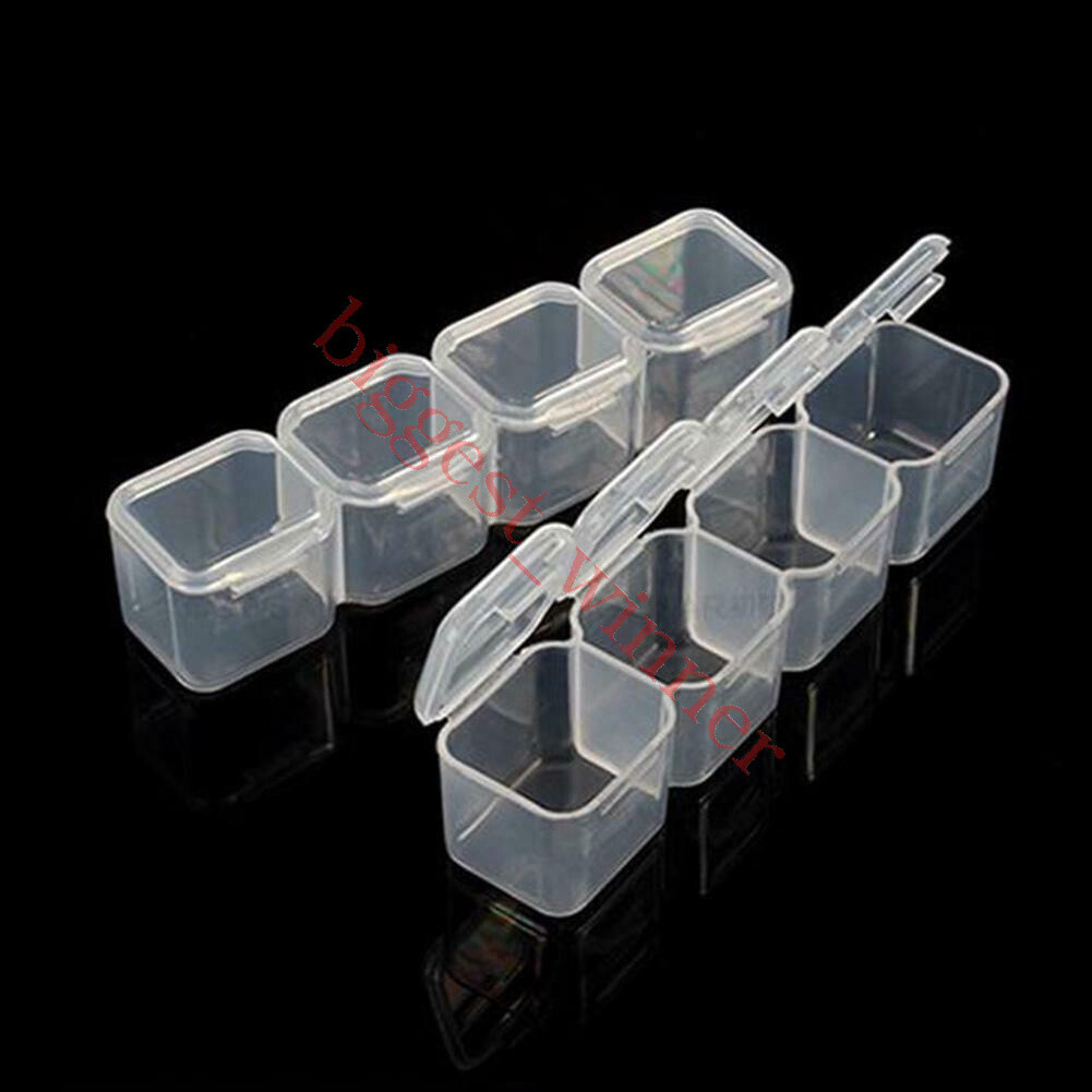 1×28 Slots Empty Nail Art Storage Box Rhinestone Bead Gems Stuffs Container Tool