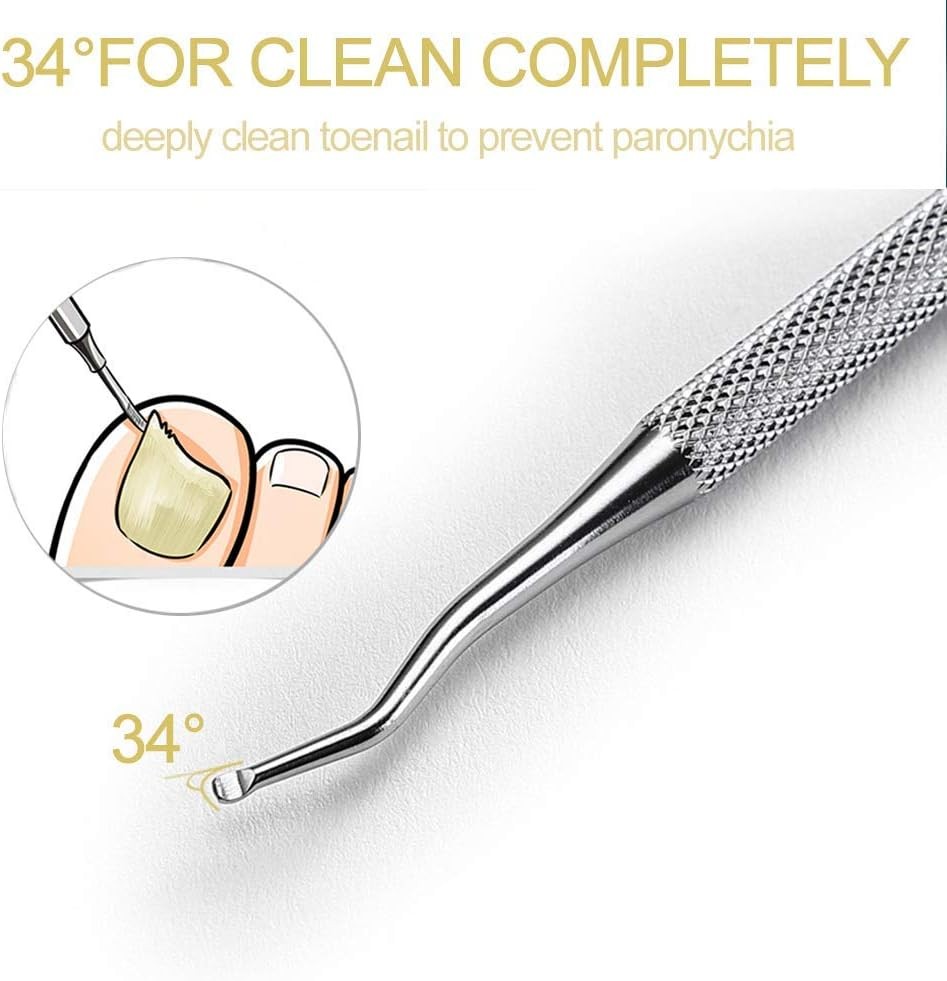 Mani Tools Pedi Tools-Multi-Funct Double End Nail Lifter,