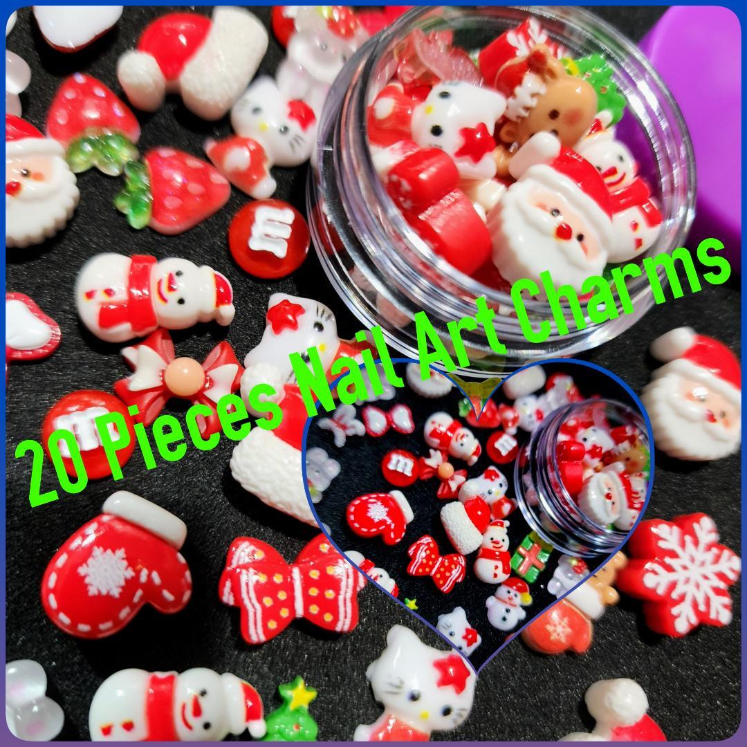 NAIL ART CHARMS JAR U CHOOSE~Nail•Acrylic•Gel•BodyArt•Festival•Craft• DIY•RESIN