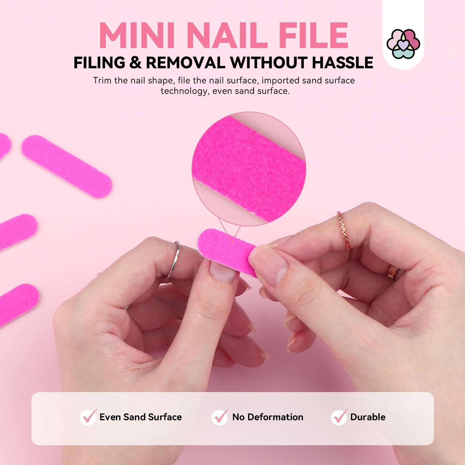 20PCS Press on Nail Tool Kit: Nail Prep Kit with Nail Glue, Adhesive Tabs, Mini