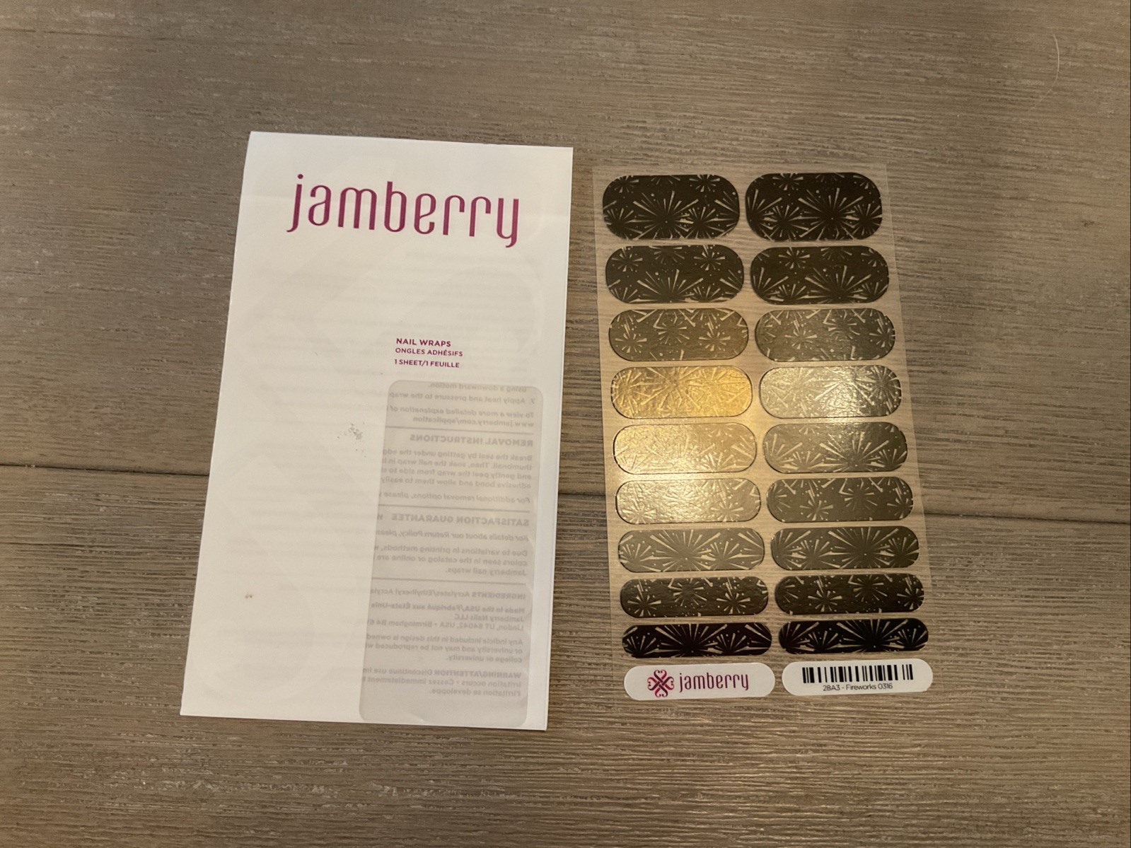 Jamberry full sheet nail wraps Fireworks