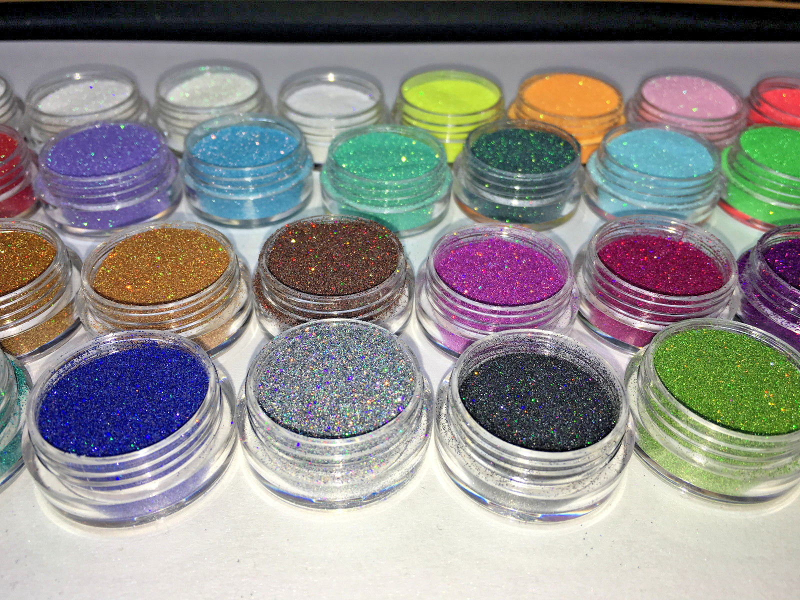 MERMAID EFFECT NAIL POWDER HOLOGRAPHIC & IRIDESCENT GLITTER HOLO RAINBOW LASER