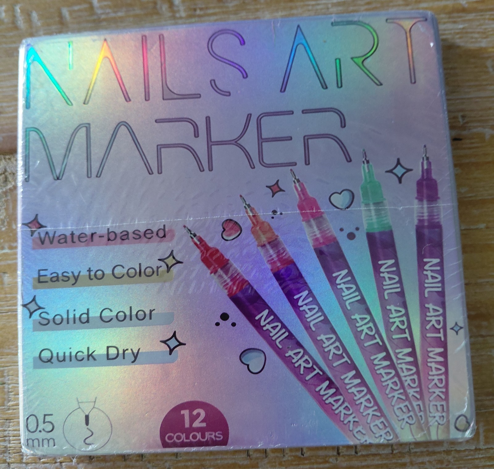 New Nail Art Markers 12 Colors Water-based Quick DRY