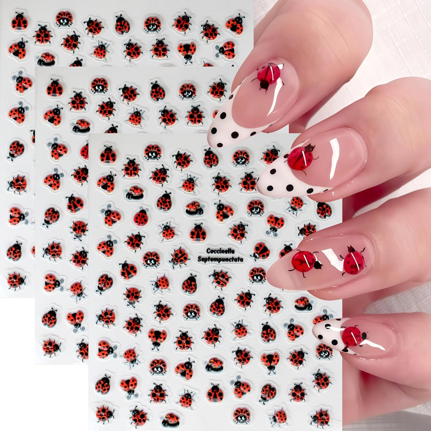 8 Sheets Gold Star Nail Art Stickers Decals 3D Self Adhesive Laser Golden Star N