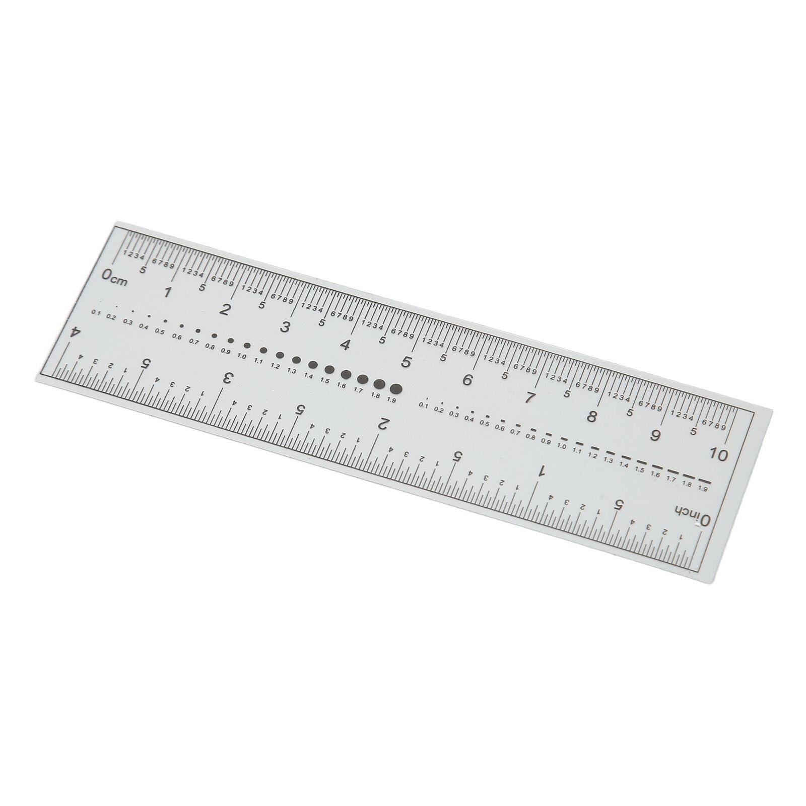 10PCS Fake Nails Measuring Ruler Professional Portable Transparent Nail Art PVC