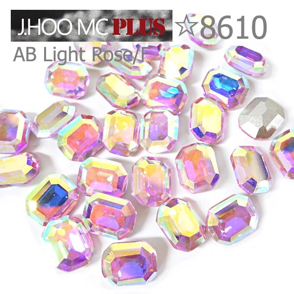J.HOO Crystal 8610 Octagon V-Cut Fancy Rhinestones 10×8mm Nail Art (6pcs)