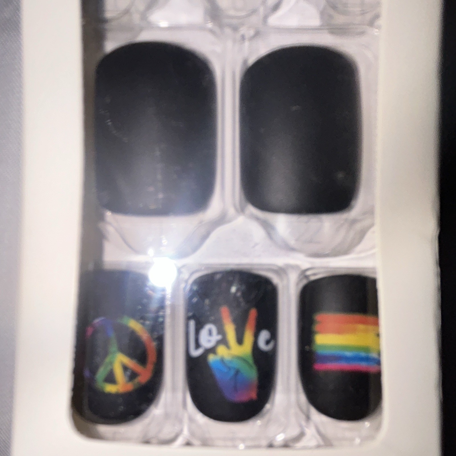 imPRESS Press-On Nails No Glue Wider Fit Short Square Matte Pride 30ct