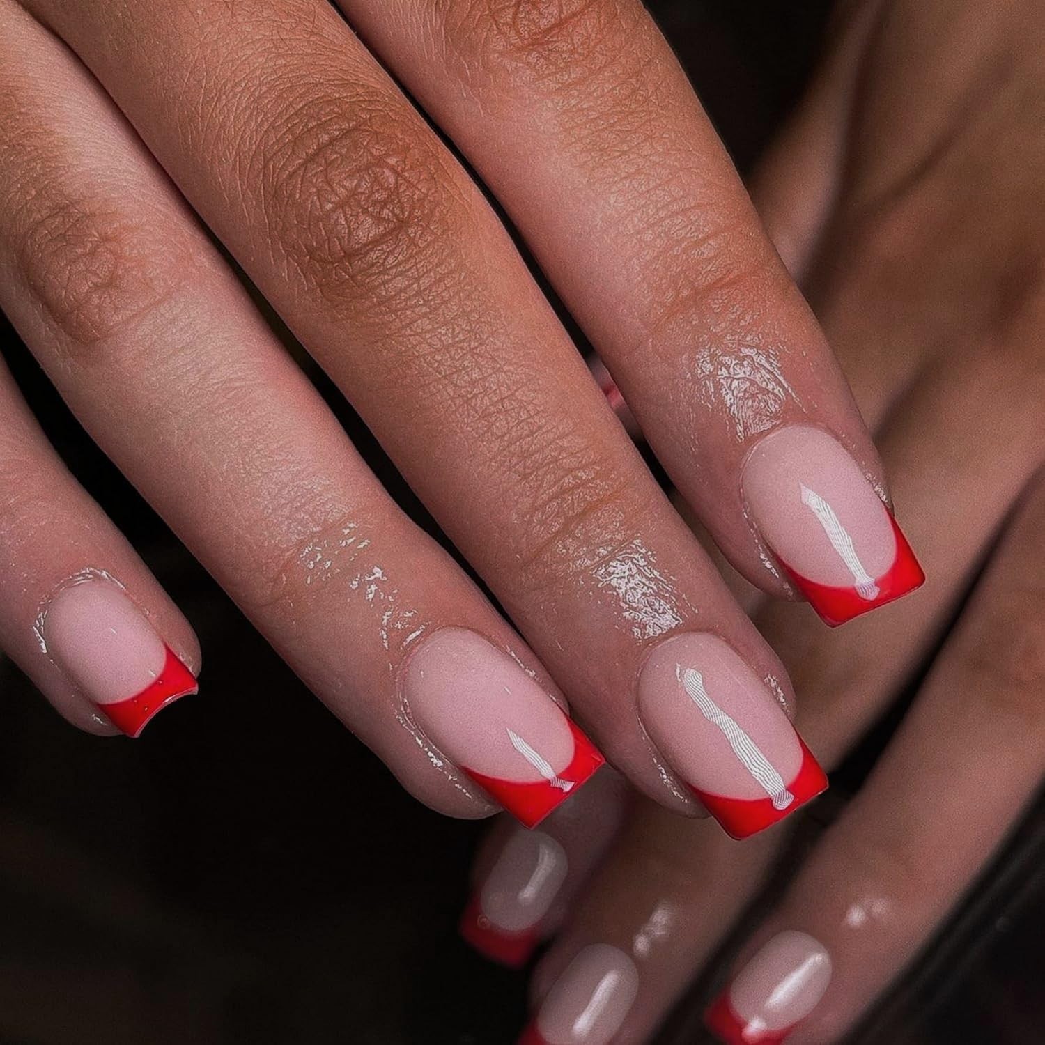 Natural Thick Extra Short French Tip Nails – 30 Pcs for Effortless Elegance