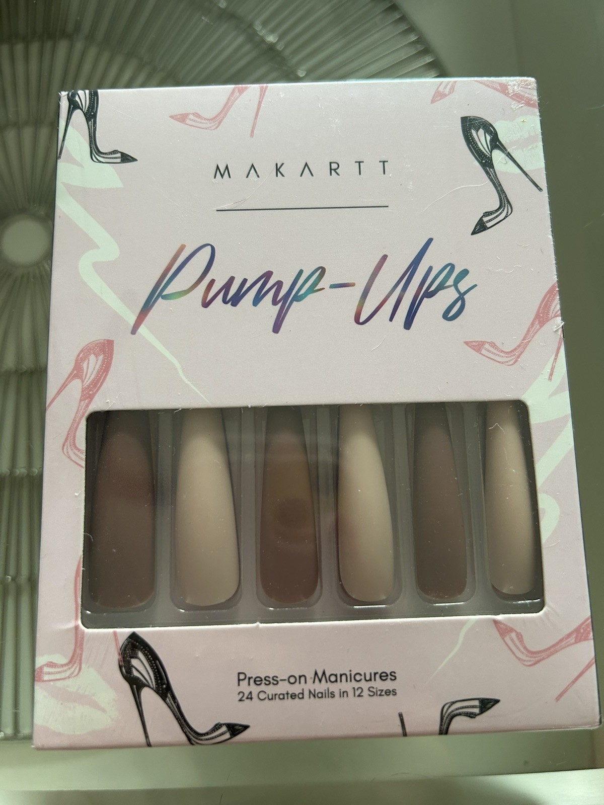 Makartt XXL Long Press-On Nail Kit, Glue-On Acrylic Nails, French Press-On Nails