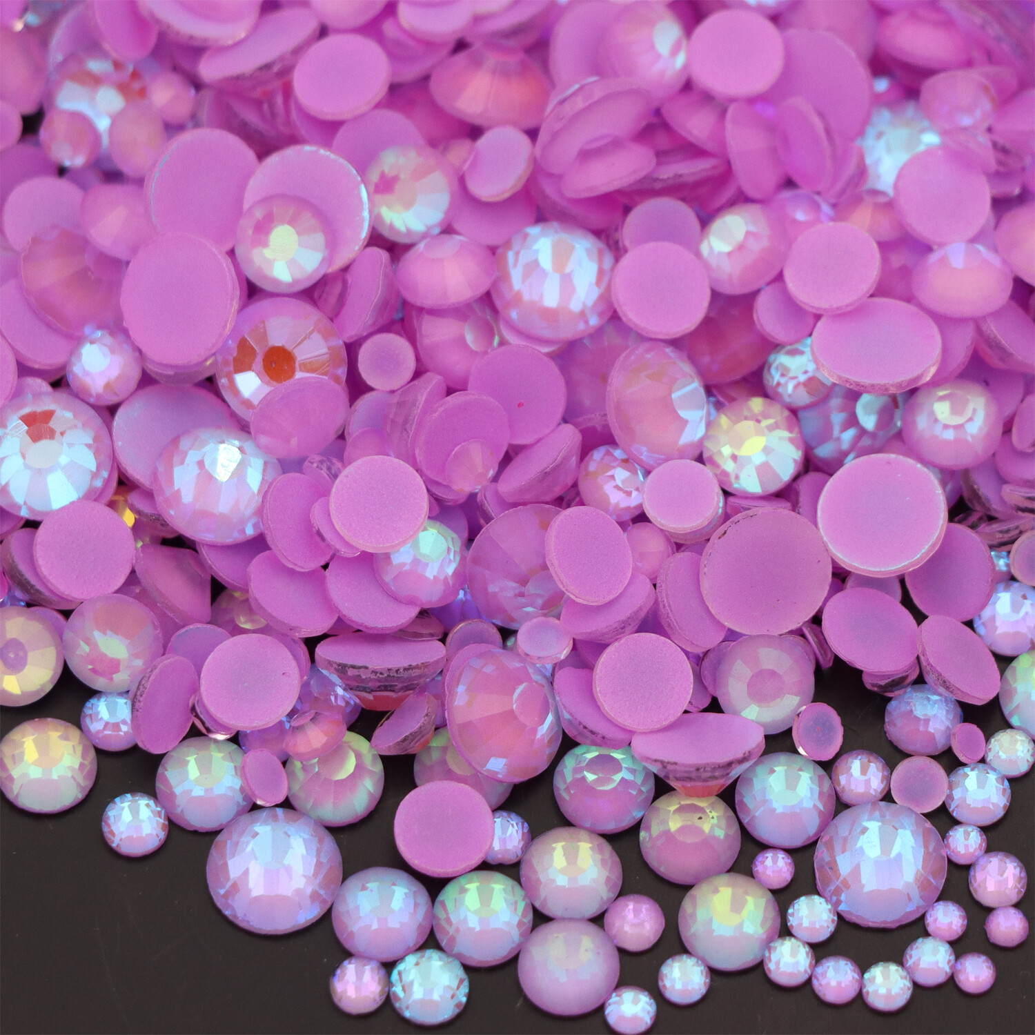 Neon Rhinestones Non Hotfix Flatback Stones Luminous Fluorescence Crystals
