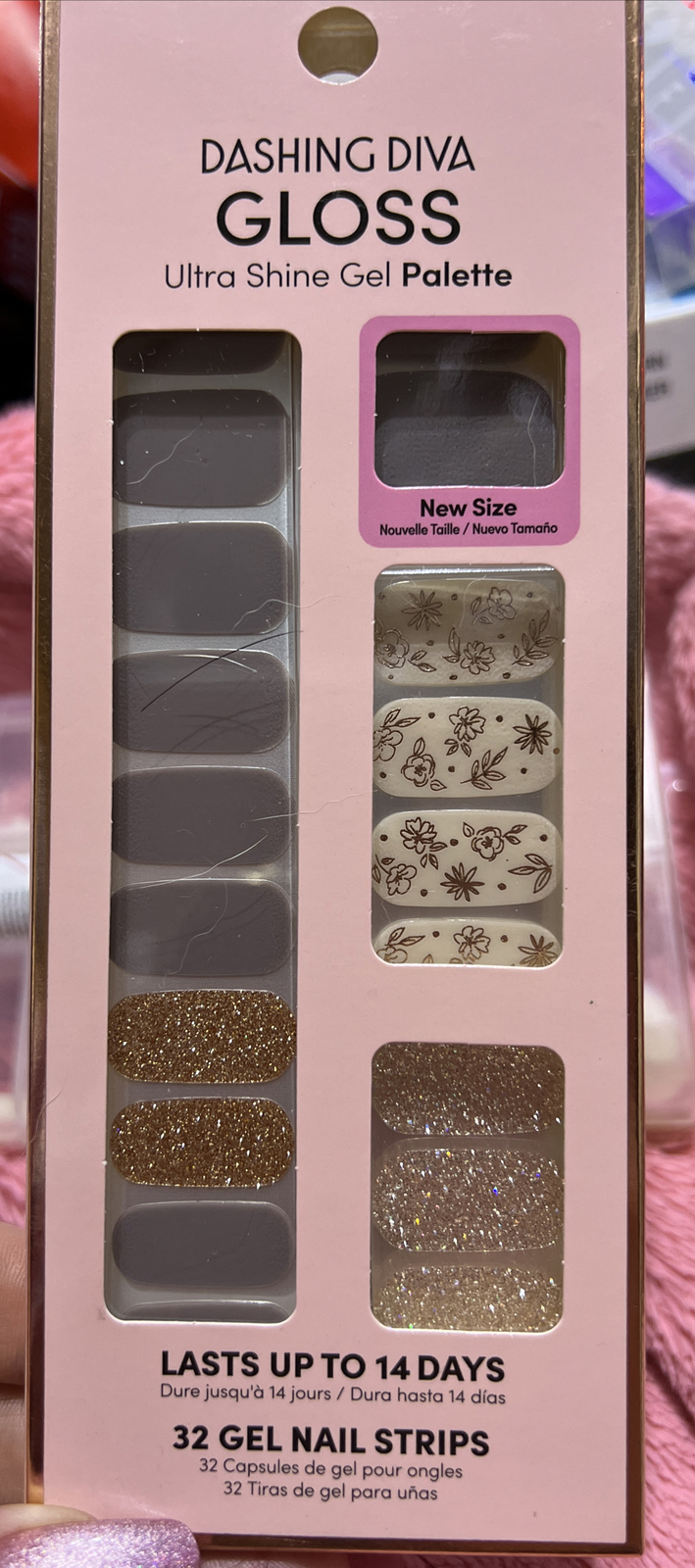 Lot 4 Dashing Diva Gloss Ultra Shine Gel Palette Nail Strips 1pack Unfinished