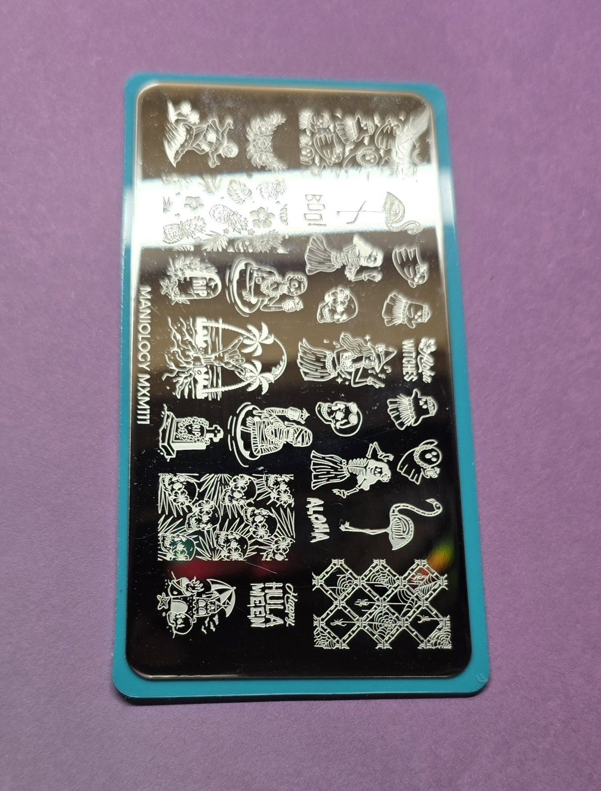 MXM111 Creepy Tiki: Spitited Luau Hula Ween Halloween Hawaii Nail Stamping Plate