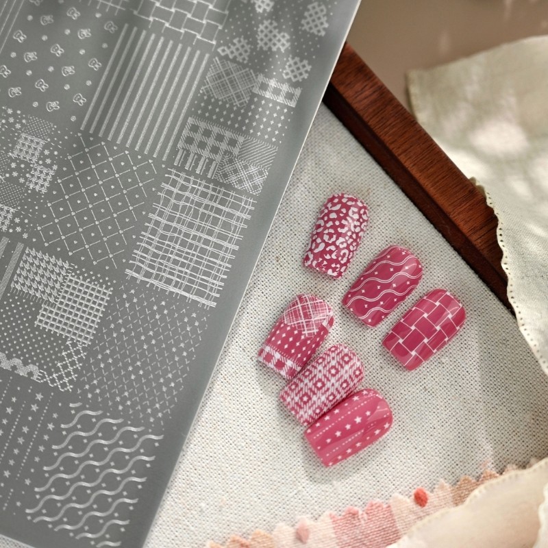 Easy Transfer Nail Art Plate Delicate Lace Stainless Steel Professional Template