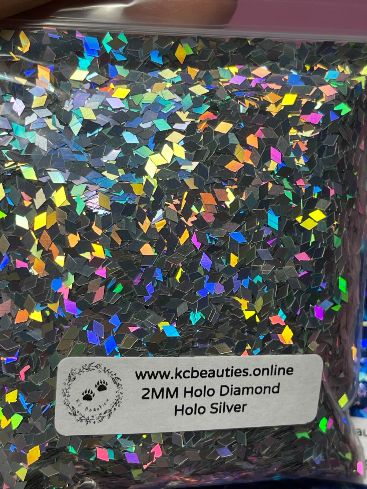 Solvent Resistant Holo Diamond shape 2mm Glitter Bulk Buy 3 get 1 Free Oz