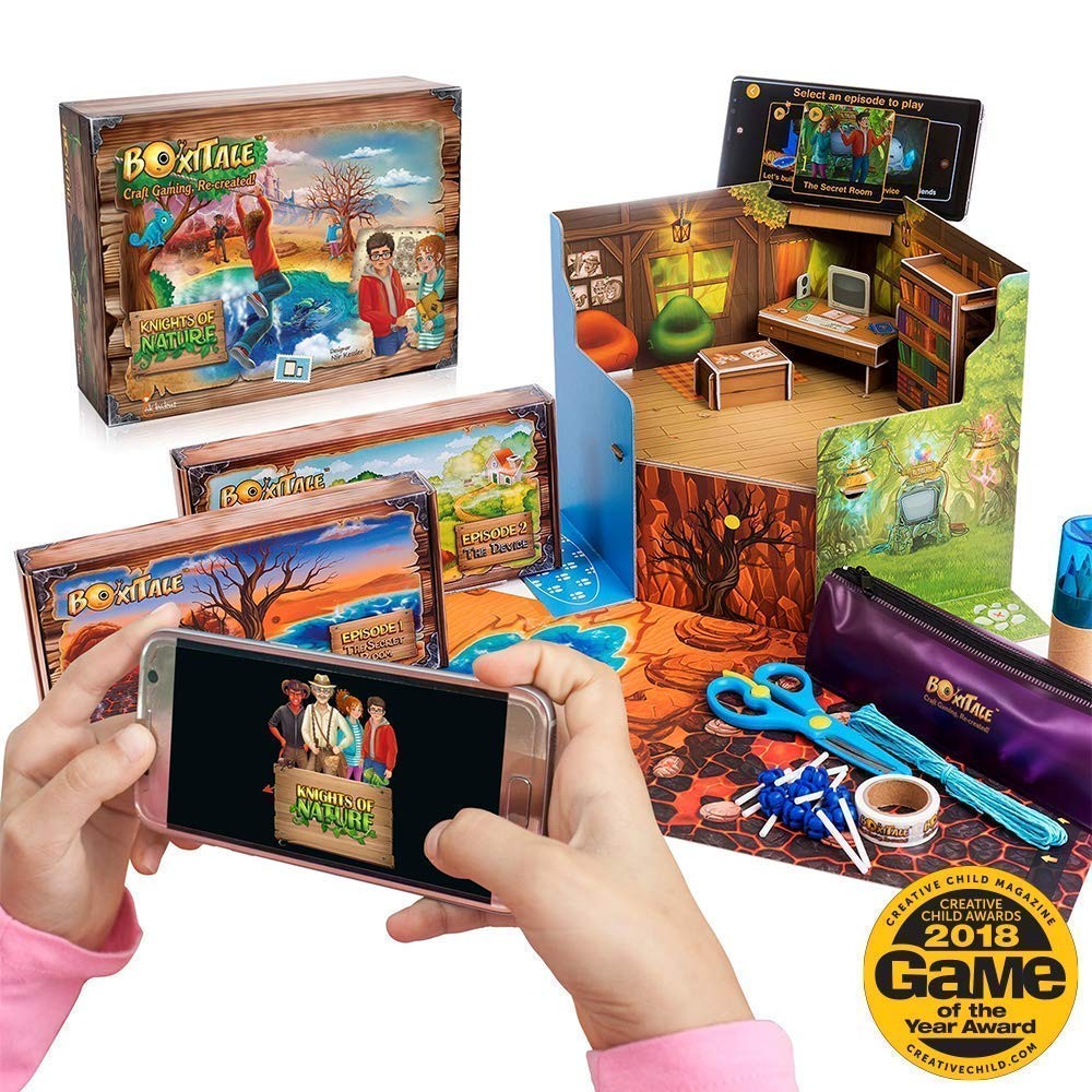 BoxiTale Interactive Craft Game with App – Knights of Nature Multicoloured