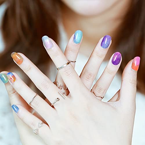 12 Sheets Graffiti Gradient Color Full Nail Wraps Aurora Polish 12 Sheets-02