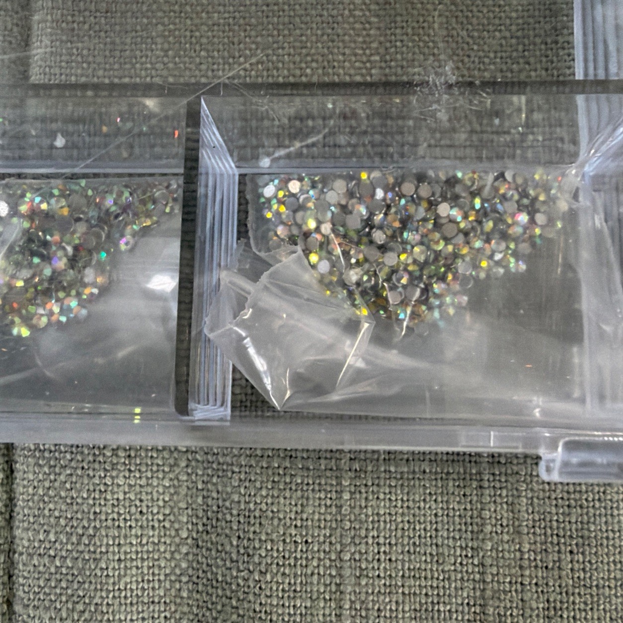 1000PCS Mixed Size Nail Art Rhinestones Flatback Crystal AB Glass Stones Box Kit