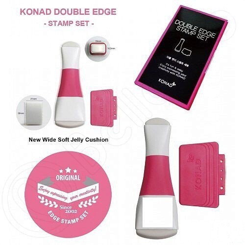 KONAD DOUBLE EDGE STAMP & SCRAPER SET II