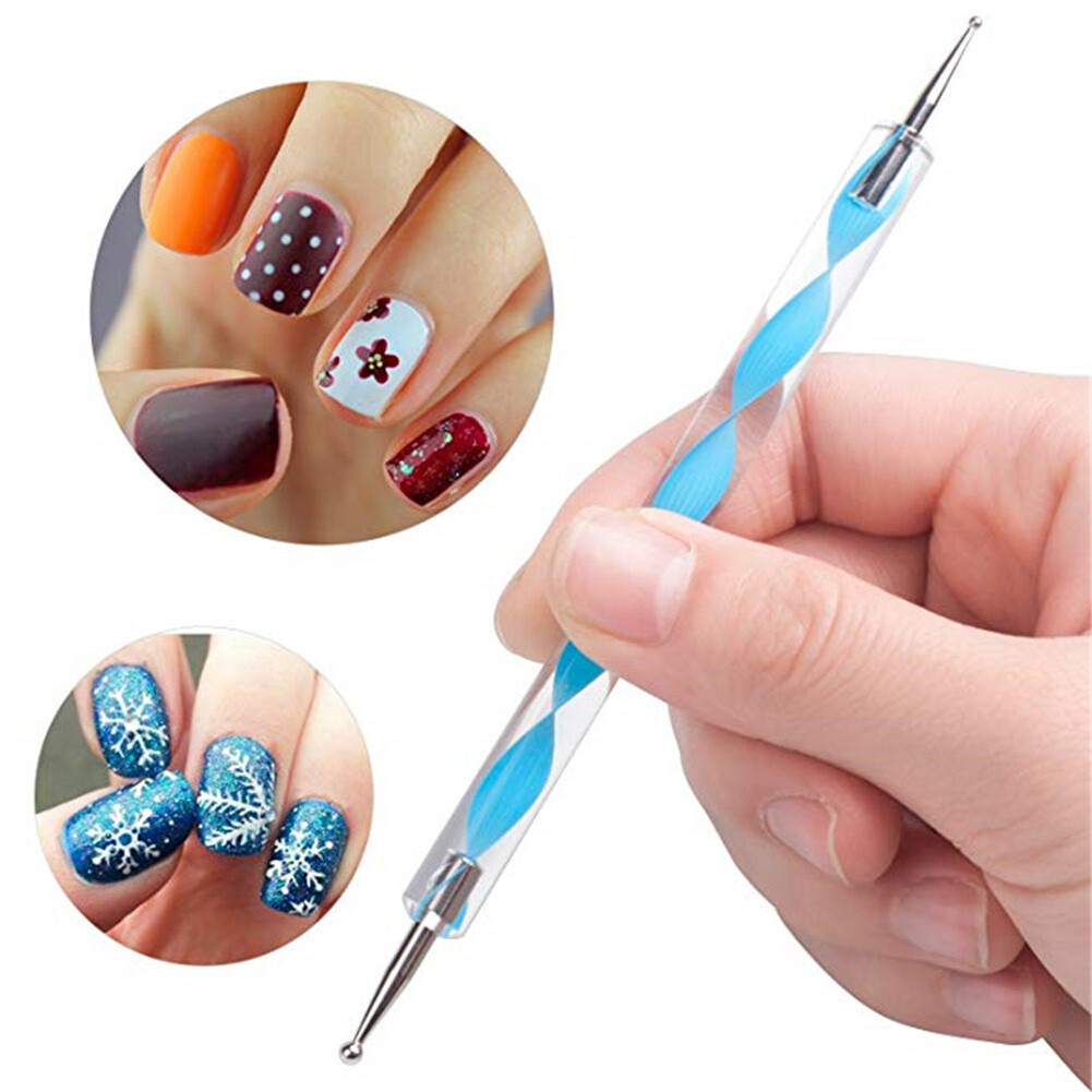 5PCS Dotting Pens Nail Art Design Tools Manicure Kit Ball End Dot Art Tools USA