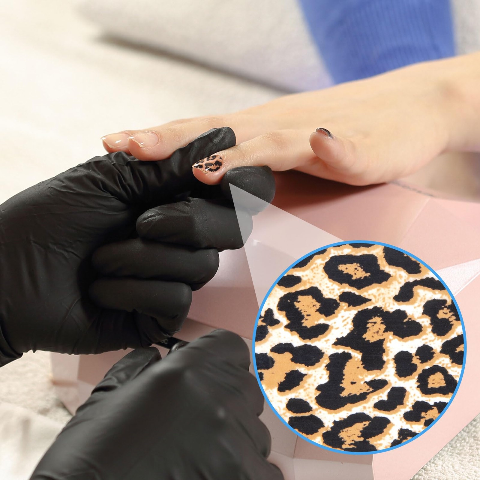 10 Pcs Print Leopard Nail Art Transfer Stickers, Leopard-print 1 (10 Sheets)