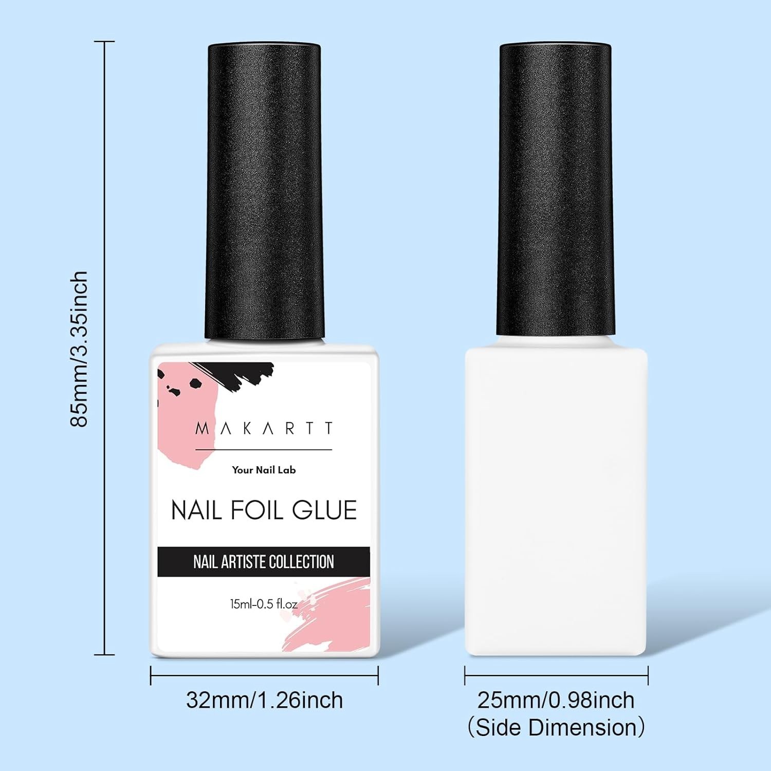 Nail Foil Glue Gel 15ML – Perfect for Salon & DIY Art – Non-Toxic Adhesion