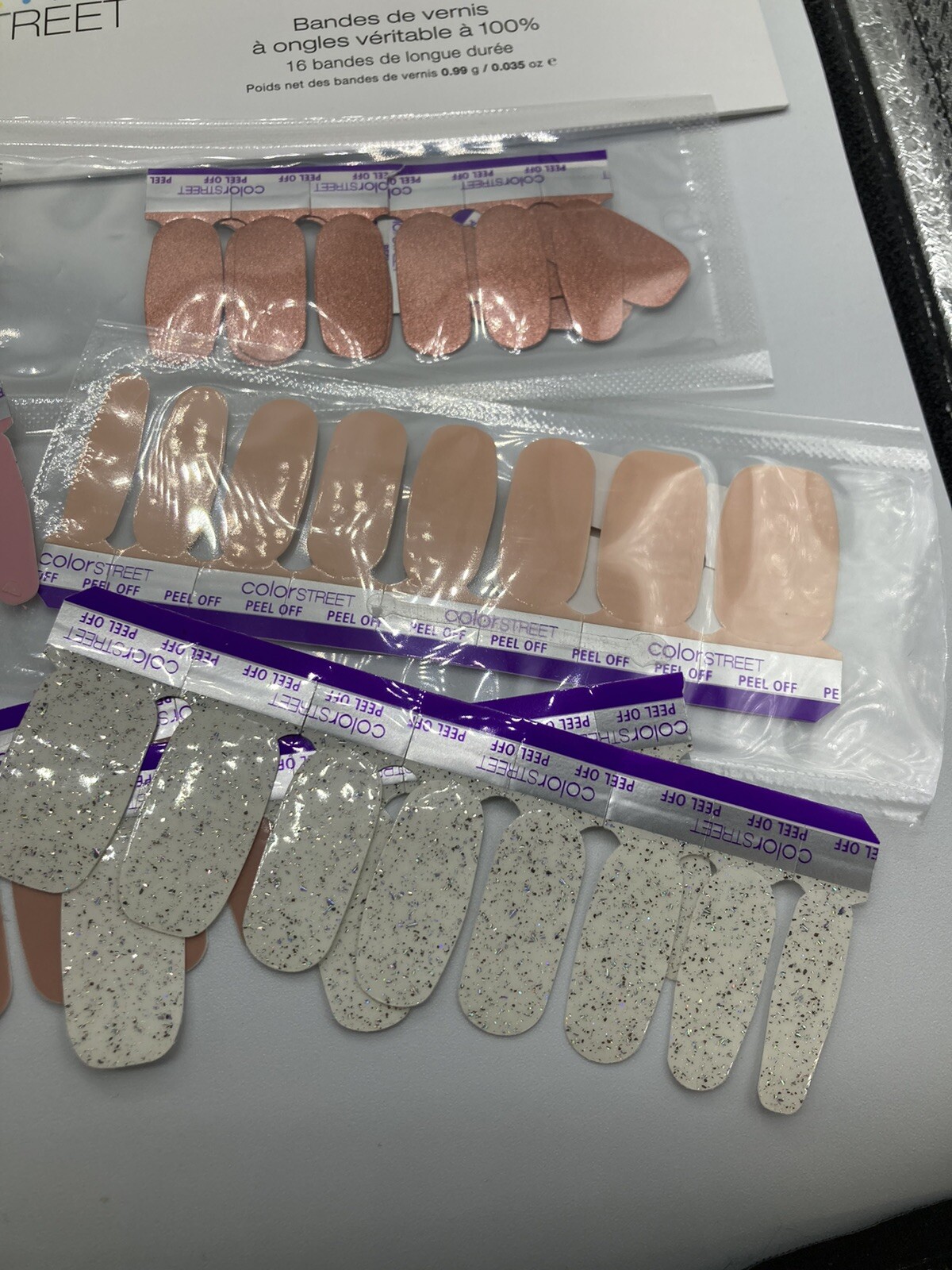 ColorStreet And Jamberry Nail Wraps Lot New Sealed Pkgs & Loose Sheets Some Cut