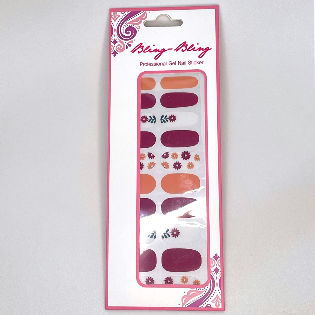 Flowers Fashion Full Cover Nail Wraps Korean Beauty Gel Polish Daily DIY Trend
