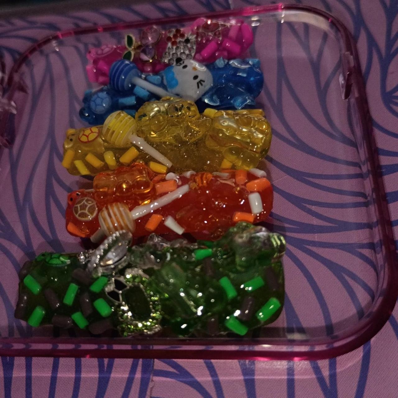 Rainbow Hellokitty Themed Presson Junknails