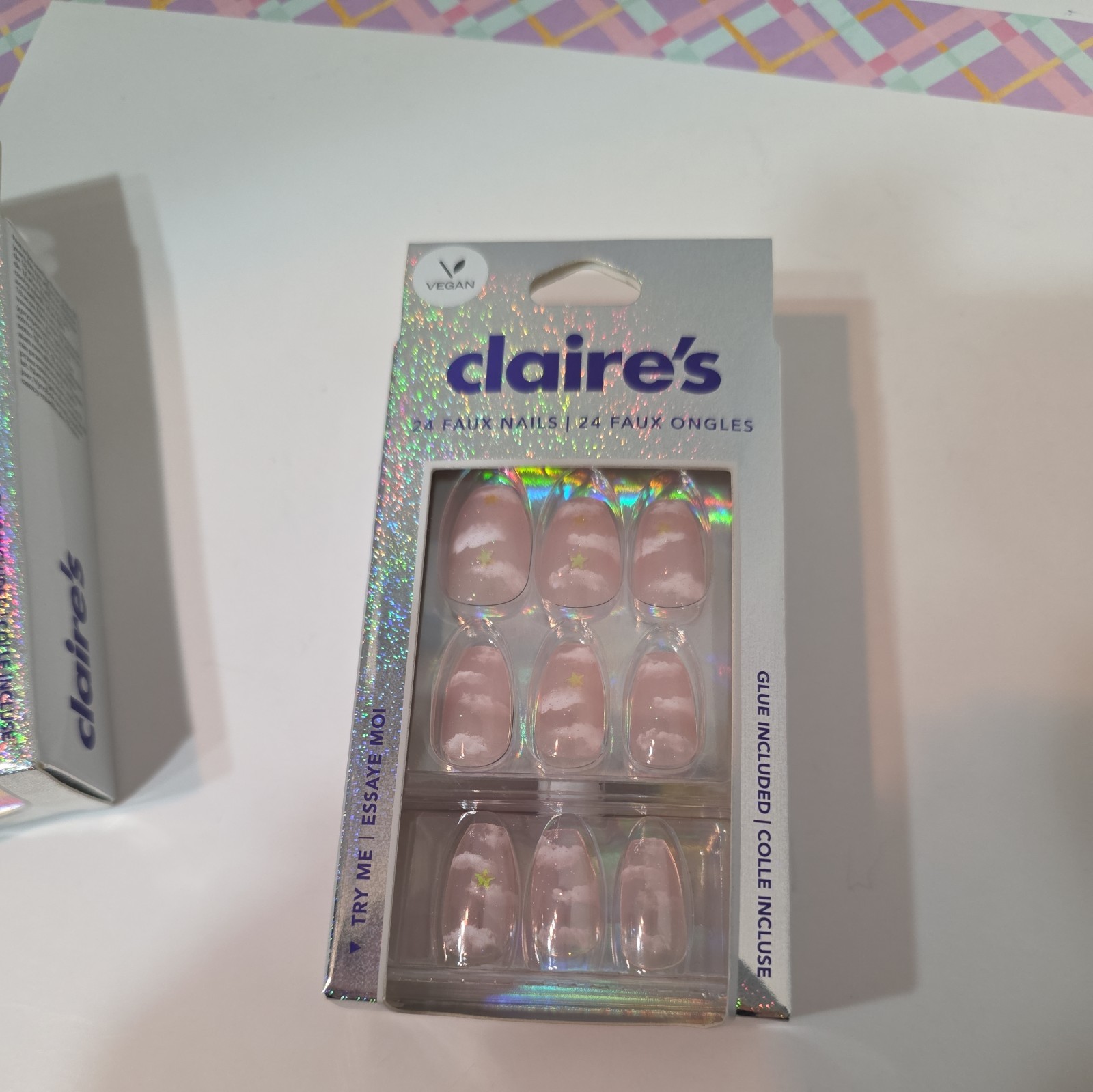 NIB Claire’s Faux Nails -Lot/3 Boxes the nail glue Included!!