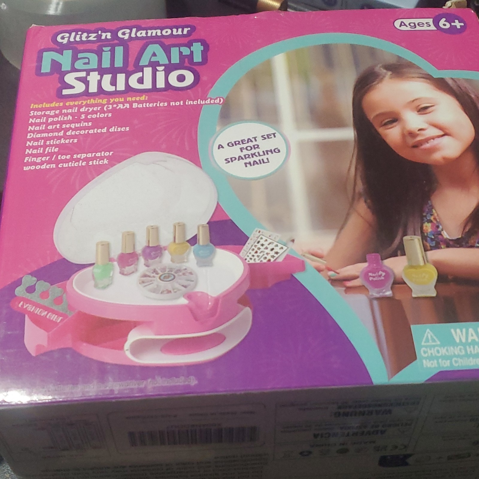 Kids Nail Polish Set for Girls, Nail Art Kit for Kids with All-in-One Organizer