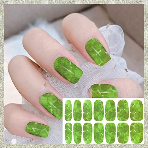 20 Sheets Marble Peel and Stick Nail Polish Strips – Candy Marble Design-2